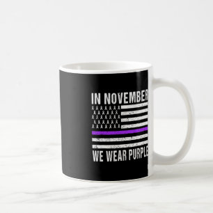 Taza De Café En Noviembre Vivimos El Cáncer Pancreático Morado