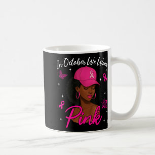 Taza De Café En Octubre Usamos Bl De Concienciación Sobre El Cá