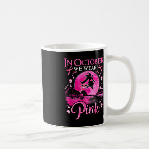Taza De Café En Octubre Usamos Cáncer De Mama De Cinta Rosa