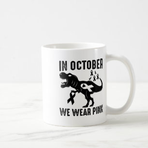 Taza De Café En Octubre Usamos Conciencia Sobre El Cáncer De Ma