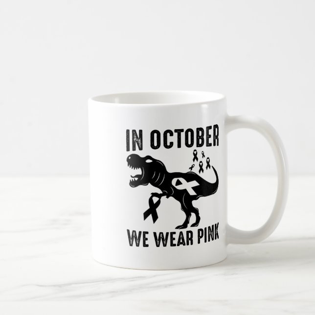 Taza De Café En Octubre Usamos Conciencia Sobre El Cáncer De Ma (Derecha)
