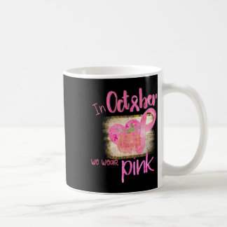 Taza De Café En Octubre Usamos Conciencia Sobre El Cáncer De Ma
