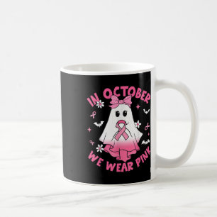 Taza De Café En Octubre Usamos Conciencia Sobre El Cáncer De Ma