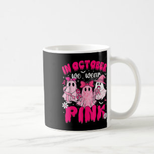 Taza De Café En Octubre Usamos Conciencia Sobre El Cáncer De Ma