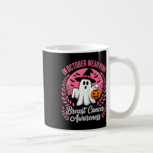 Taza De Café En Octubre Usamos Conciencia Sobre El Cáncer De Ma