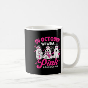 Taza De Café En Octubre, Usamos Enfermeras Gastrorescas Rosadas