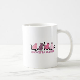 Taza De Café En Octubre Usamos Gantantes Nk Cats Cáncer De Mama