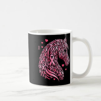 Taza De Café en octubre usamos nk caballo lindo cáncer de mama