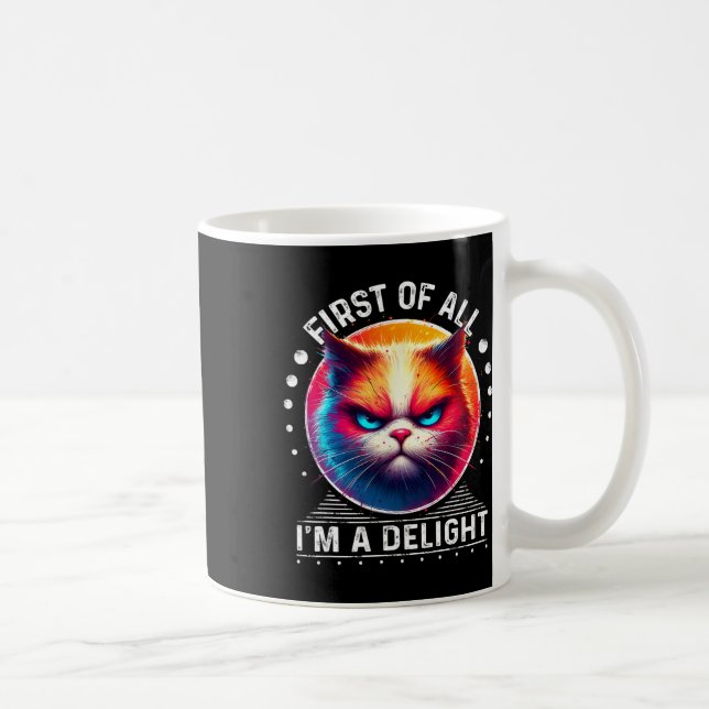Taza De Café En Primer Lugar, Soy Un Gato Enfadado 1 (Derecha)