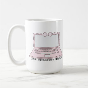 Taza De Café En qué veo cosas obscenas en el diseño lindo de la