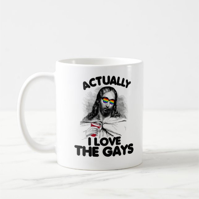 Taza De Café En realidad amo a los gays (Izquierda)