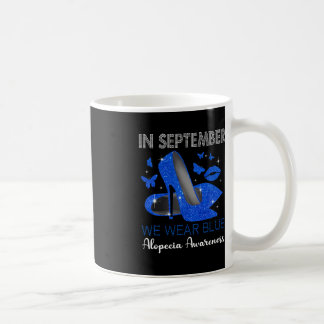 Taza De Café En Septiembre Se Usa Altura Azul Alopecia Awarene
