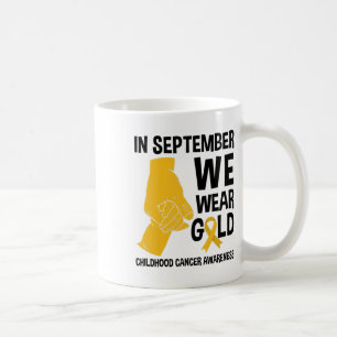 Taza De Café En Septiembre Usamos Cinta de Conciencia del Cánce