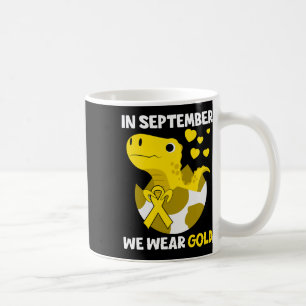 Taza De Café En Septiembre Usamos El Awarene Del Cáncer Infanti