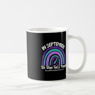 Taza De Café En Septiembre, usamos la suici del arco iris Verde