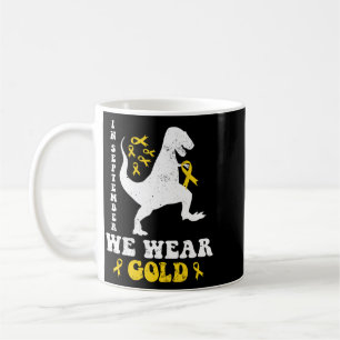 Taza De Café En Septiembre Usamos Oro Trex Cáncer Infantil