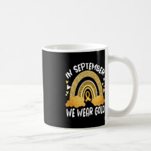 Taza De Café En Septiembre Usamos Un Brillante Cáncer Infantil