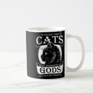 Taza De Café En Tiempos Antiguos Los Gatos Eran Adorados Como M