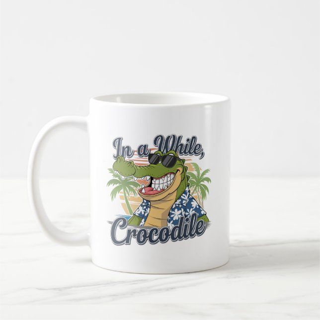 Taza De Café "En un momento de humor tropical codrilo" (Izquierda)