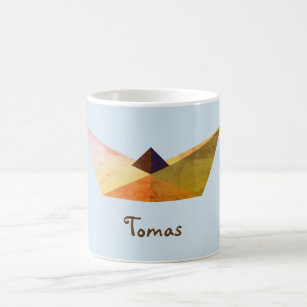 Taza De Café En verano, Gorra de Origami Mug Personalizado
