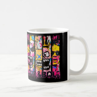 Taza De Café En voz alta y negrita - Diseño de arte callejero e