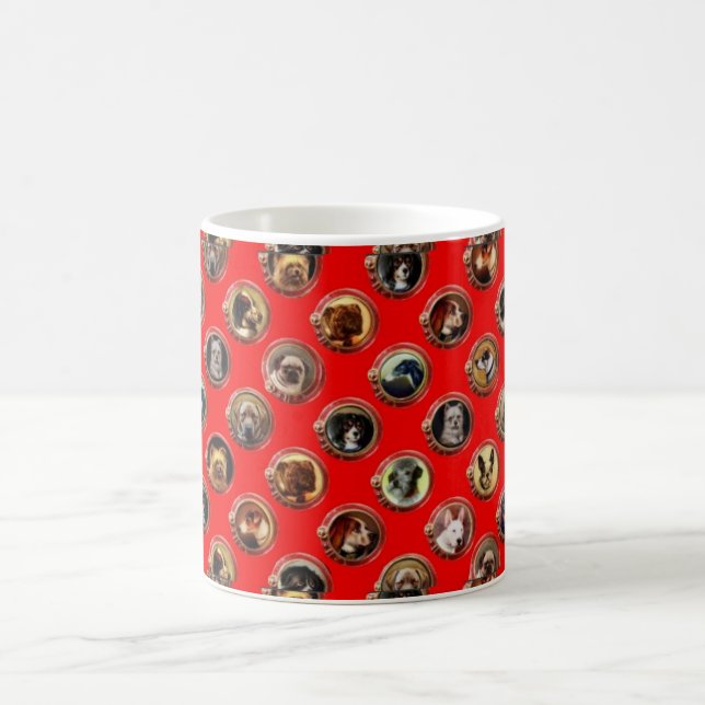 TAZA DE CAFÉ ENAMIENTOS VICTORIANOS/RETRATOS DE PERROS MINIATUR (Centro)