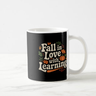 Taza De Café Enamorarse del aprendizaje Otoño Acción de Gracias