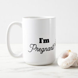 Taza De Café Encaje Falso para Futuros Padres