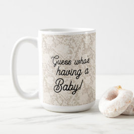 Taza De Café Encaje Falso para Futuros Padres