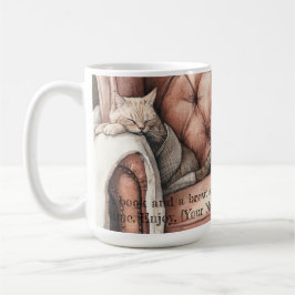 Taza De Café Encantador acuarela Booklover Mug