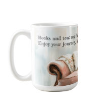 Encantador acuarela Booklover Mug