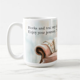 Taza De Café Encantador acuarela Booklover Mug