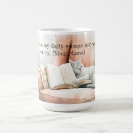 Taza De Café Encantador acuarela Booklover Mug