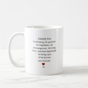 Taza De Café encantador agradecimiento personalizado de amor 