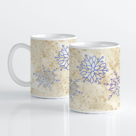 Taza De Café Encantador café con copo de nieve Mug