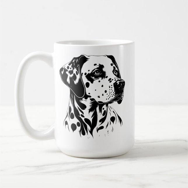 Taza De Café Encantador dálmata (Izquierda)