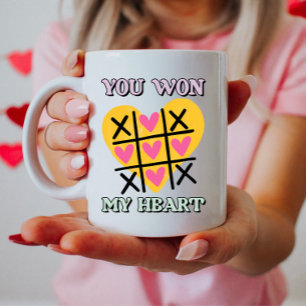 Taza De Café Encantador De Ganar Mi Corazón