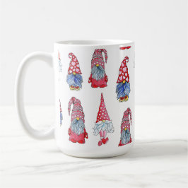 Taza De Café "Encantador diseño de Gnome: caprichoso y divertid