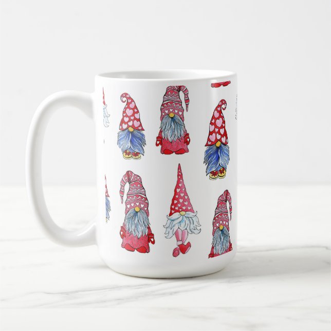 Taza De Café "Encantador diseño de Gnome: caprichoso y divertid (Izquierda)