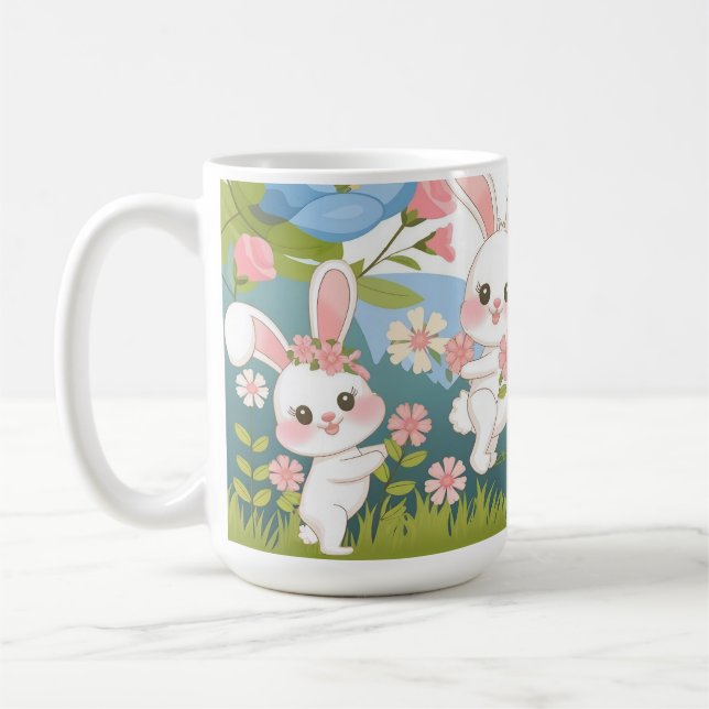 Taza De Café Encantador diseño de la celebración de Pascua (Izquierda)