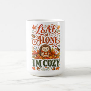 Taza De Café Encantador erizo de otoño estética Cottagecore div