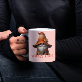 Taza De Café Encantador Gnome Lover del otoño - Cómodas batas d