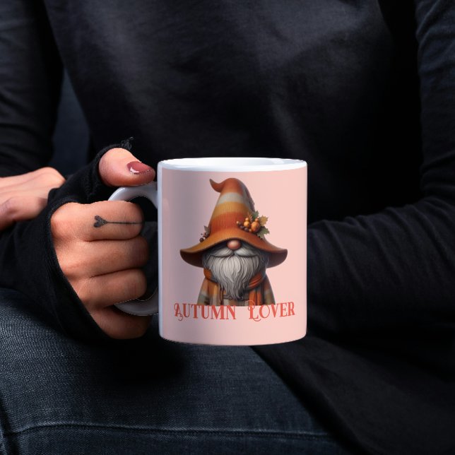 Taza De Café Encantador Gnome Lover del otoño - Cómodas batas d (Subido por el creador)