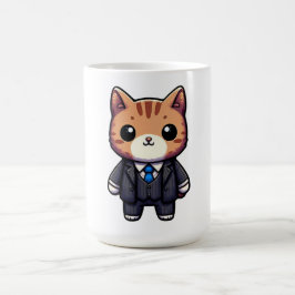 Taza De Café Encantador jefe gato