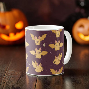 Taza De Café Encantador Murciélago Kawaii Espeluznante Estética