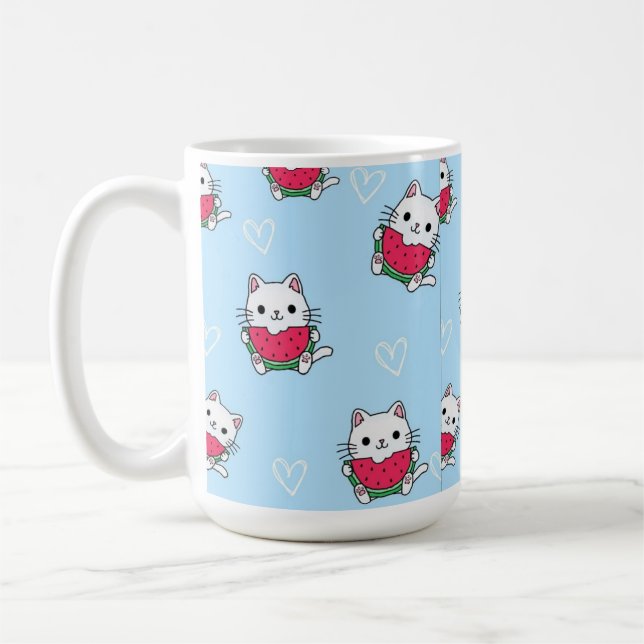 Taza De Café Encantador Personalizado Cat Mug | Regalo perfecto (Izquierda)
