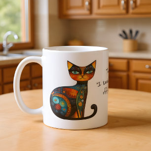 Taza De Café Encantadora Cara de "Tiré Algo de la Mesa"