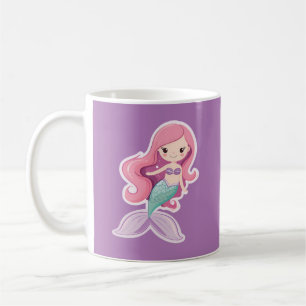 Taza De Café Encantadora sirena pastel