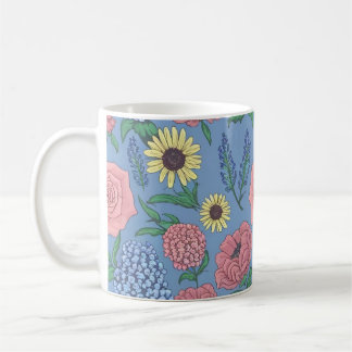 Taza De Café Encantadores cerdos florales, regalos perfectos pa