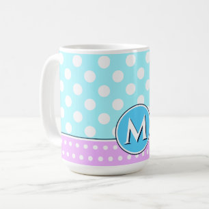 Taza De Café Encantadores Colores Pastel Turquesa Y Lavanda
